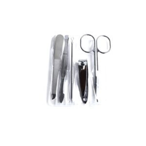 Nail Kit-Cuticle Scissors, Nail File, Tweezers, Cail Clipper, Nail Cleaner