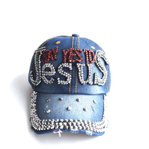 Say Yes To Jesus Cap ( Rhinestone )