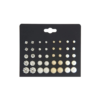 Multi Size Stud Trim Earrings 15 Pack